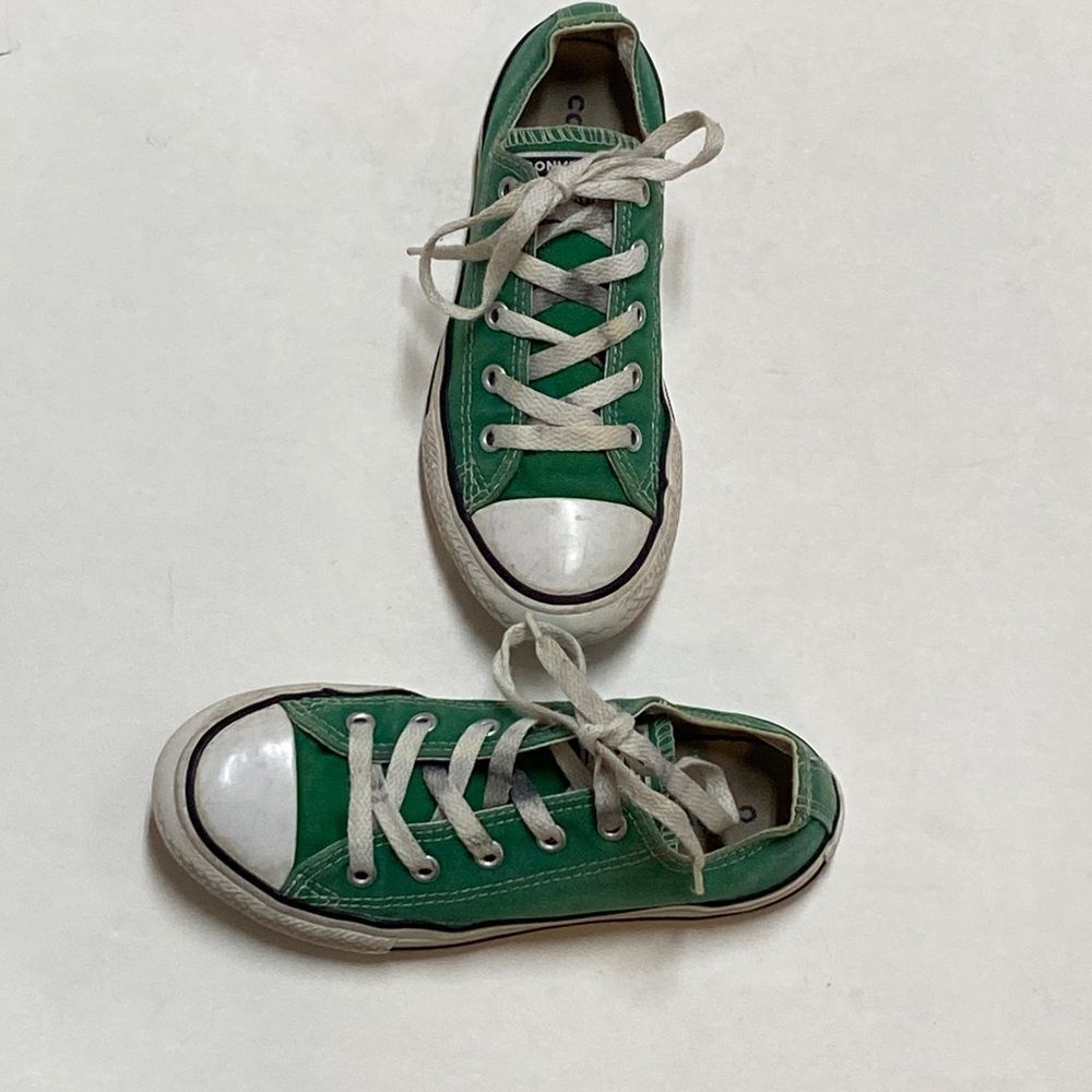 Converse Kids Green Sneakers Unisex Size 1